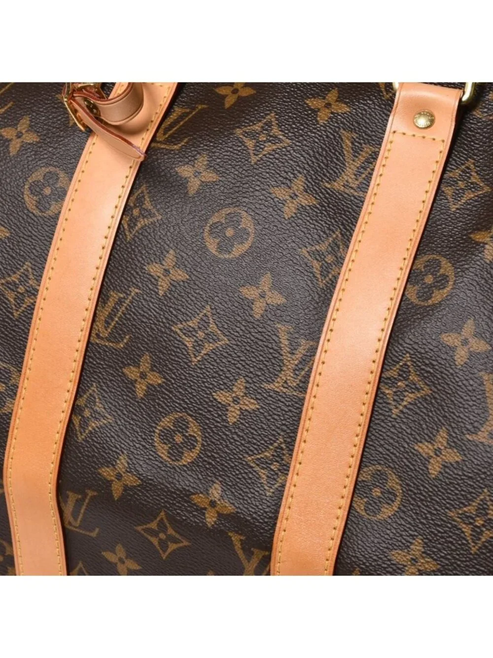 Louis Vuitton Boston Bag Keepall Bandouliere 45 Monogram Brown Gold